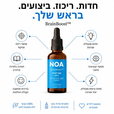 BrainBoost™‎ ריכוז גבוה וקליטה מהירה
