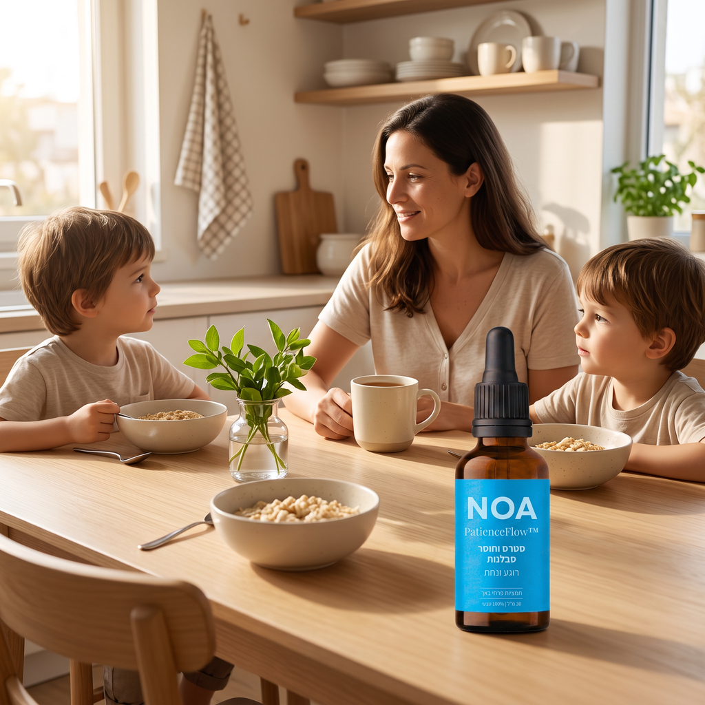 ארוחת בוקר משפחתית רגועה | NOA PatienceFlow™